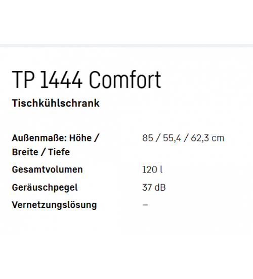 LIEBHERR利勃海尔TP 1444 Comfort独立式冰箱